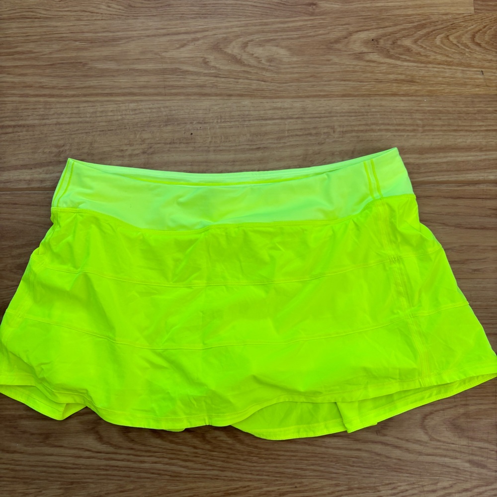 Yellow lululemon skort